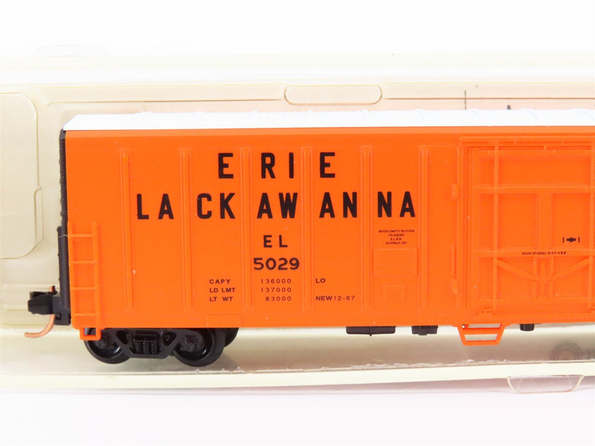 N Scale Red Caboose RN188193 EL Erie Lackawanna 57&#39; Mech Reefer Car #5029