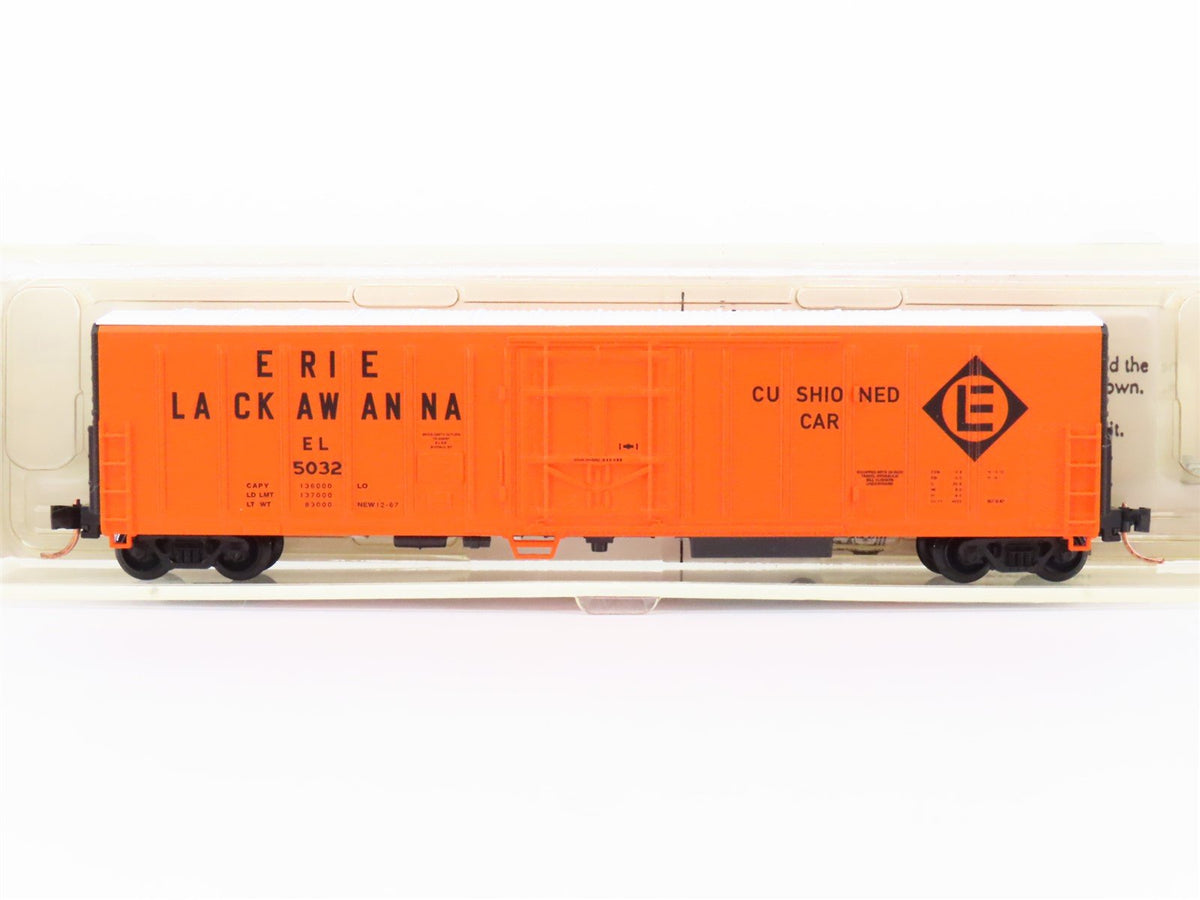 N Scale Red Caboose RN188194 EL Erie Lackawanna 57&#39; Mech Reefer Car #5032