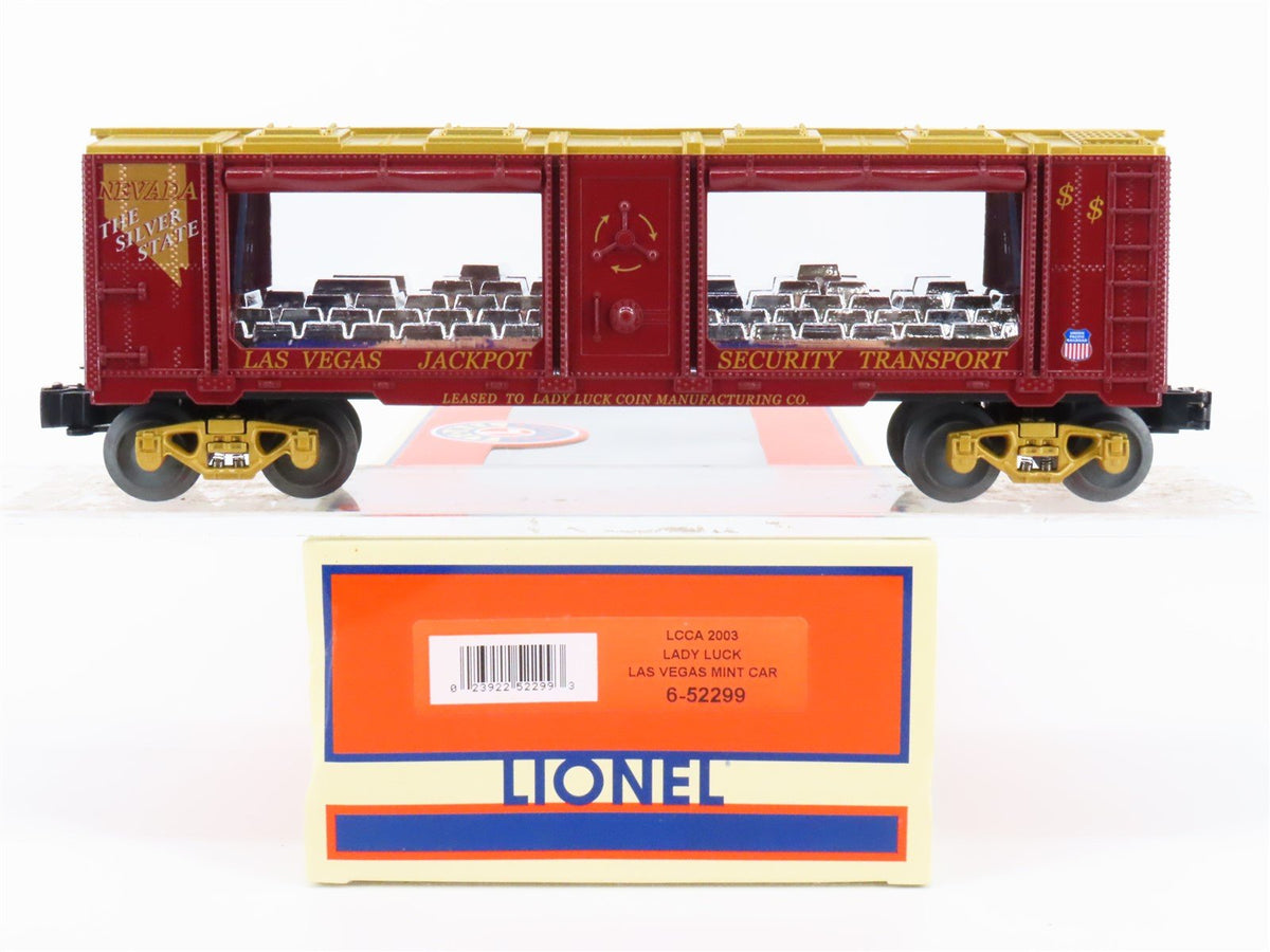 O Gauge 3-Rail Lionel 6-52299 LCCA 2003 UP Las Vegas Lady Luck Mint Car