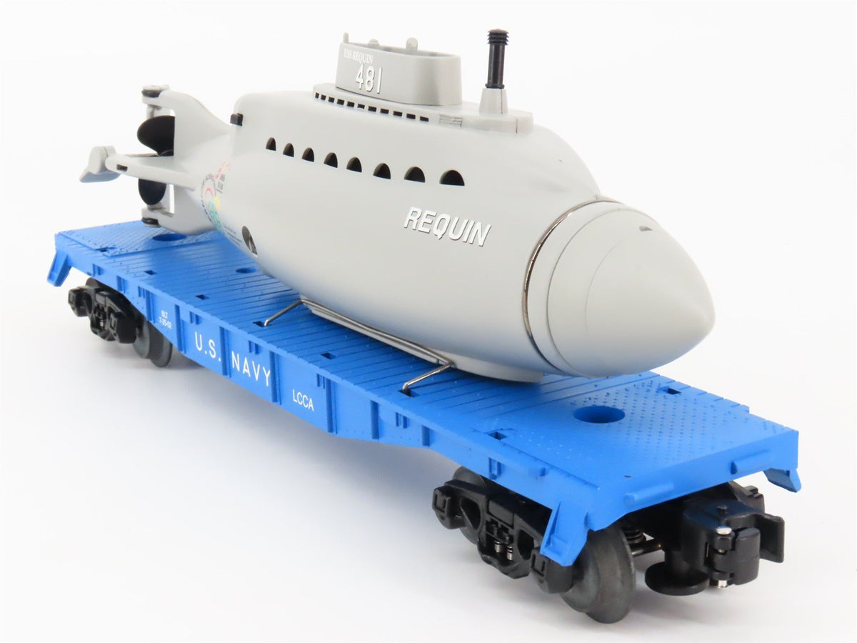 O Gauge 3-Rail Lionel 6-52273 LCCA 2002 US Navy Flat Car w/ USS Requin Submarine