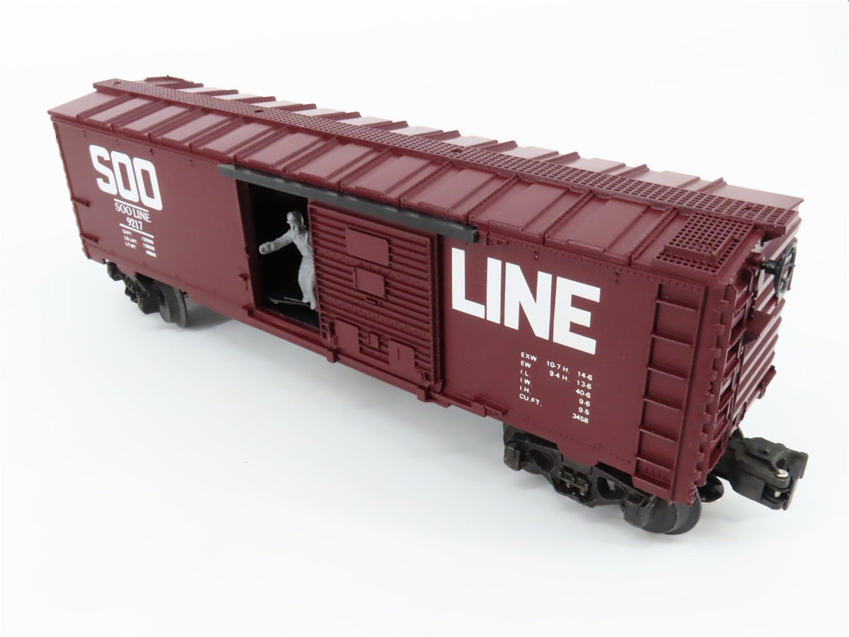 O/O27 Gauge 3-Rail Lionel #6-9217 SOO Line Single Door Box Car #9217