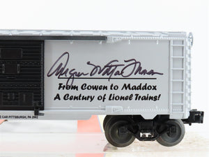 O Gauge 3-Rail Lionel Weaver Richard N Maddox Box Car #6464-2002 - Autographed