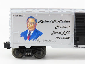 O Gauge 3-Rail Lionel Weaver Richard N Maddox Box Car #6464-2002 - Autographed