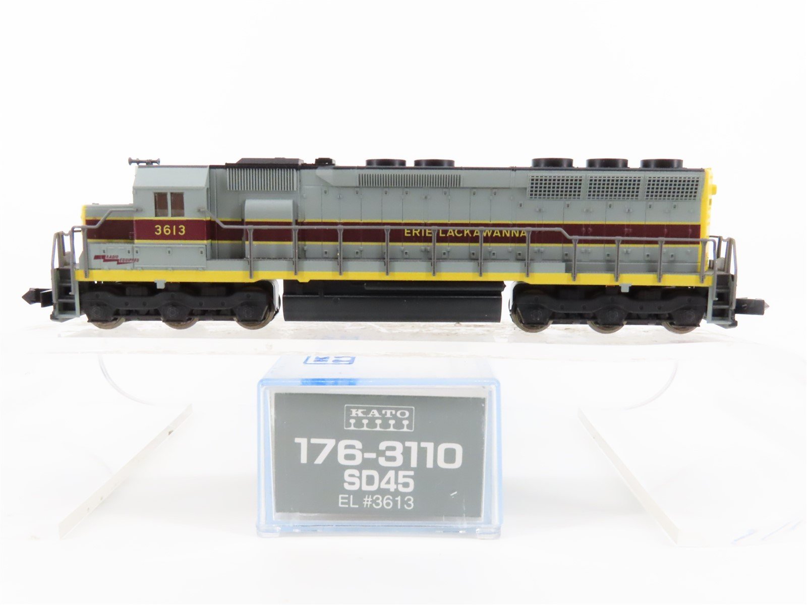 N Scale KATO 176-3110 EL Erie Lackawanna SD45 Diesel Locomotive #3613