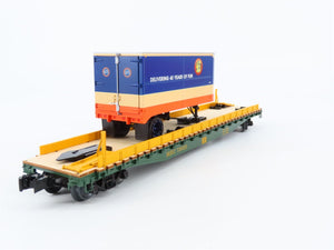 O Gauge 3-Rail Lionel 6-58251 LCCA 2015 MEC Flat Car #72025 w/ Piggyback Trailer