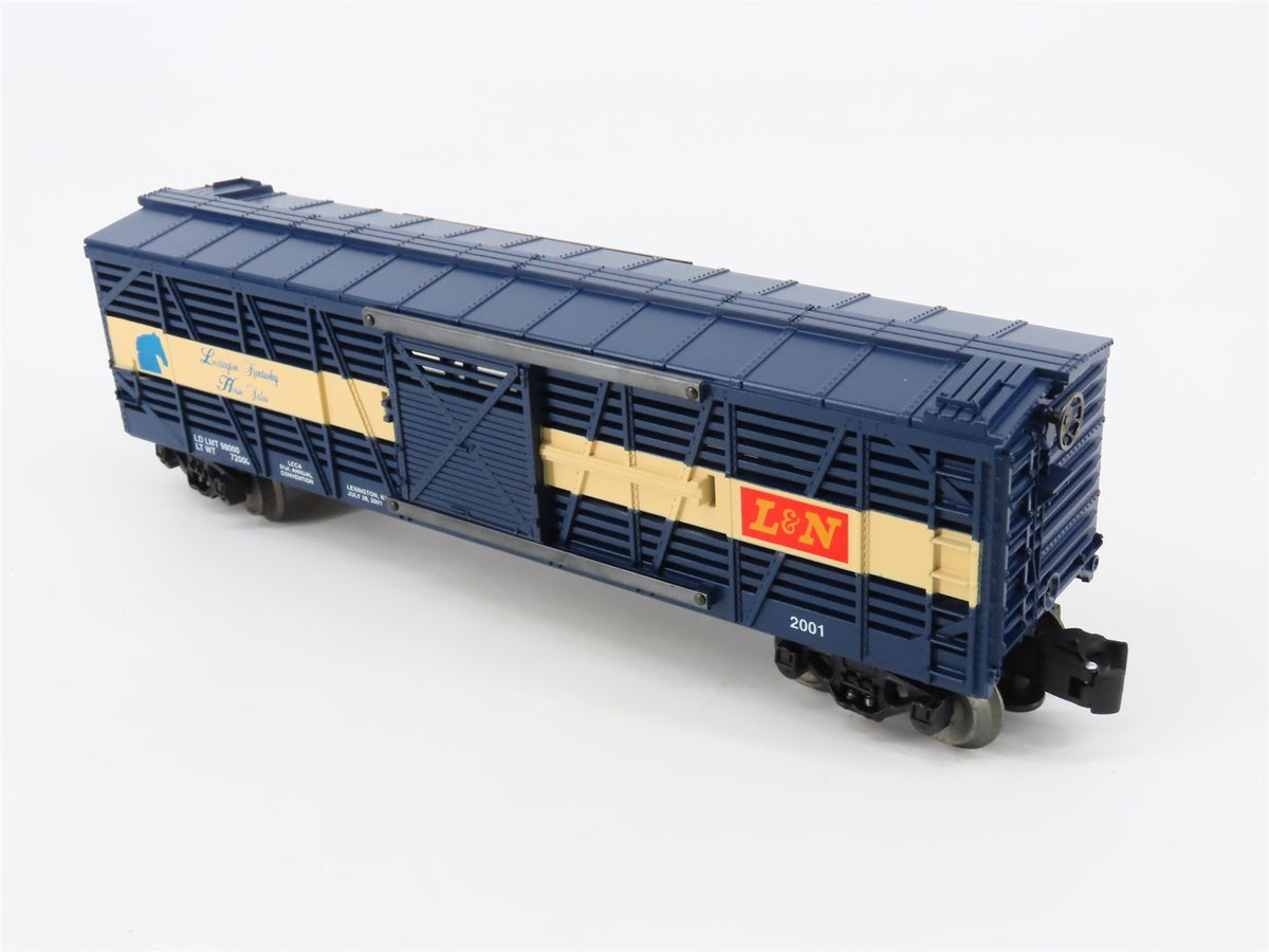 O Gauge 3-Rail Lionel RGS LCCA L&amp;N Lexington Kentucky Horse Sales Stock Car 2001