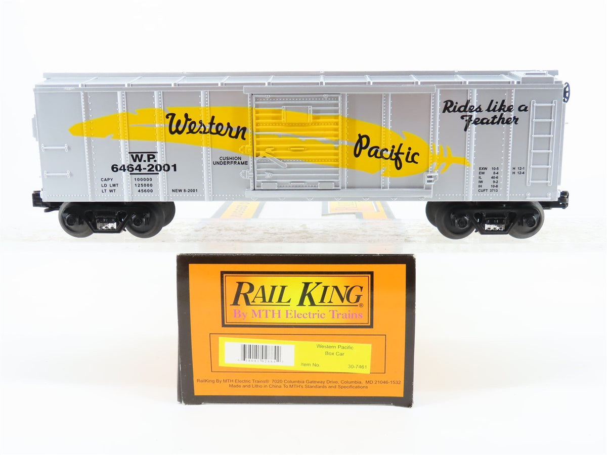 O Gauge 3-Rail MTH Rail King 30-7461 WP Western Pacific &quot;Feather&quot; Box Car