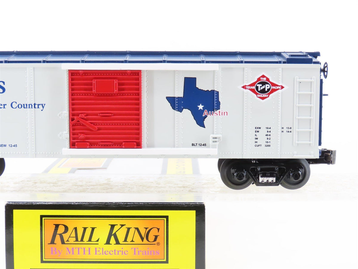 O Gauge 3-Rail MTH Rail King 30-74118 TP Texas State Single Door Box Car #1845