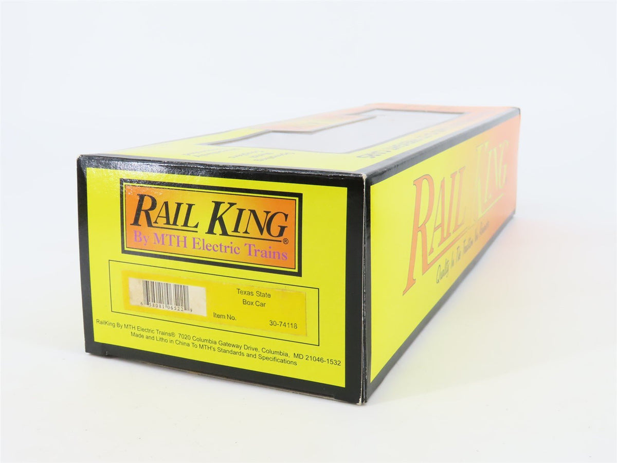 O Gauge 3-Rail MTH Rail King 30-74118 TP Texas State Single Door Box Car #1845