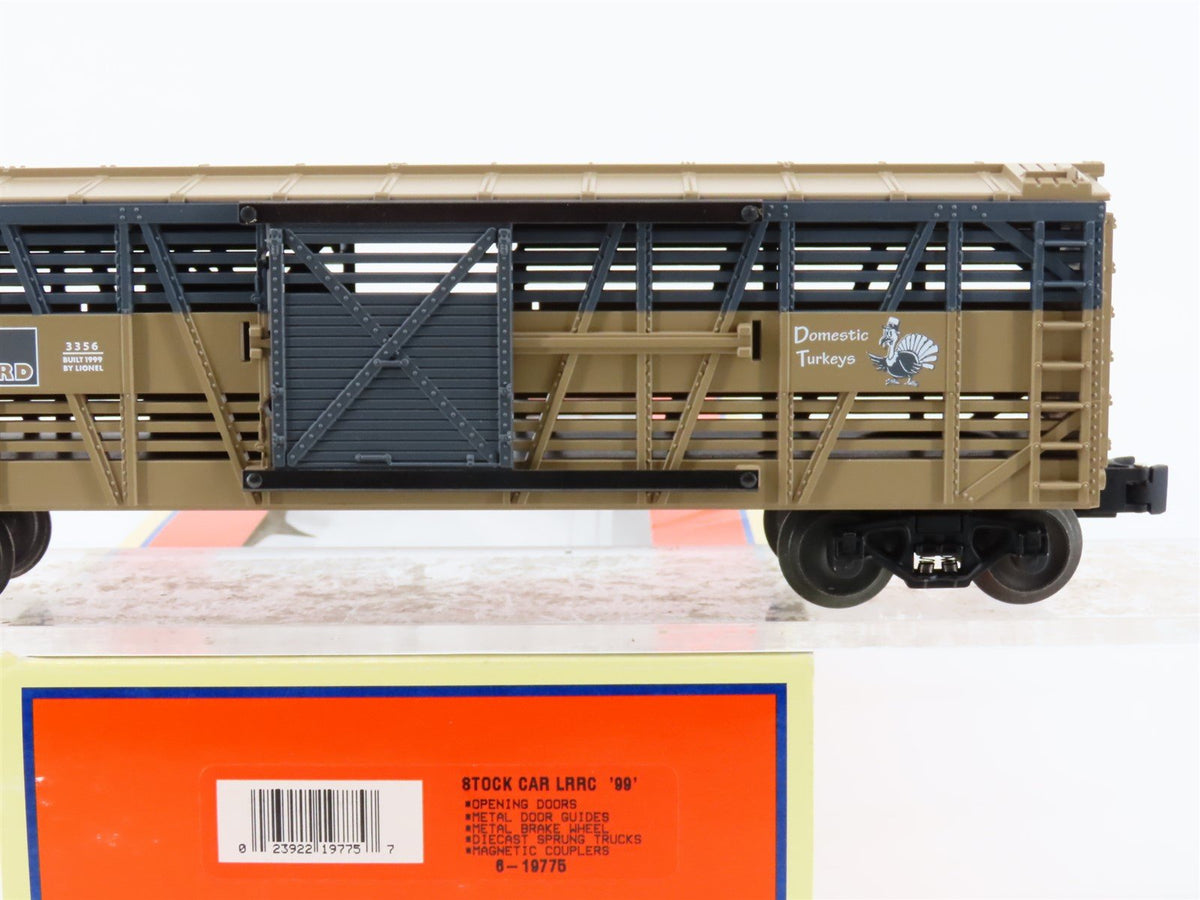 O Gauge 3-Rail Lionel 6-19775 LRRC 1999 Domestic Turkeys Stock Car #3356