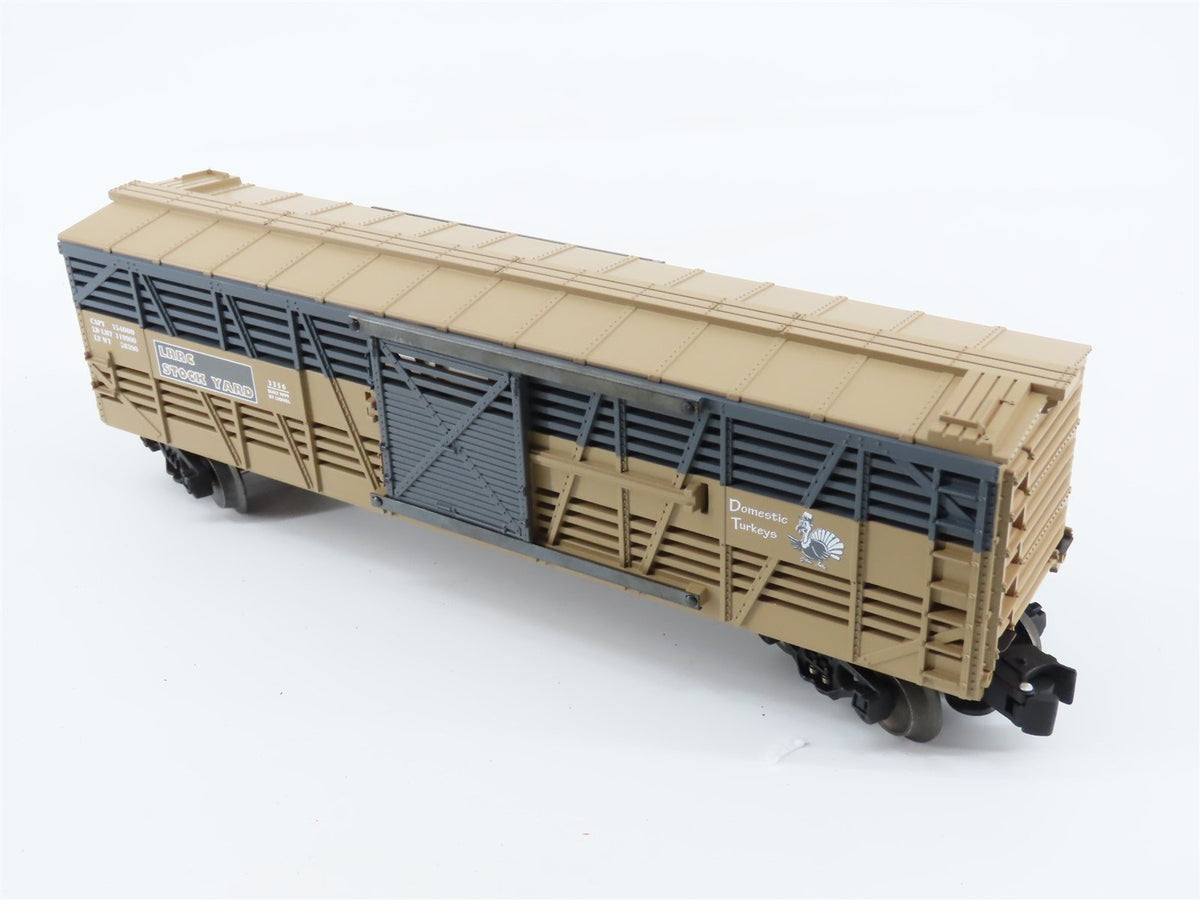 O Gauge 3-Rail Lionel 6-19775 LRRC 1999 Domestic Turkeys Stock Car #3356