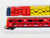 N Scale Bachmann 46502 ATSF Santa Fe 89' Tri-Level Car Transporter Car #88969