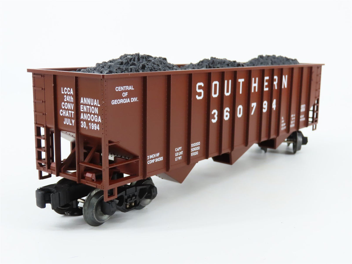 O Gauge 3-Rail Lionel 6-52038 LCCA 1994 SOU Southern 3-Bay Open Hopper #360794