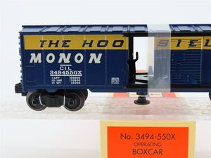 O Gauge 3-Rail Lionel 3494-550X CIL Monon Hoosier Operating Box Car #3494550X