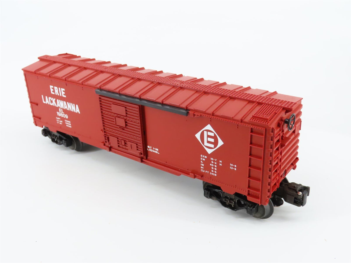 O Gauge 3-Rail Lionel 6-19809 EL Erie Lackawanna Operating Boxcar #19809