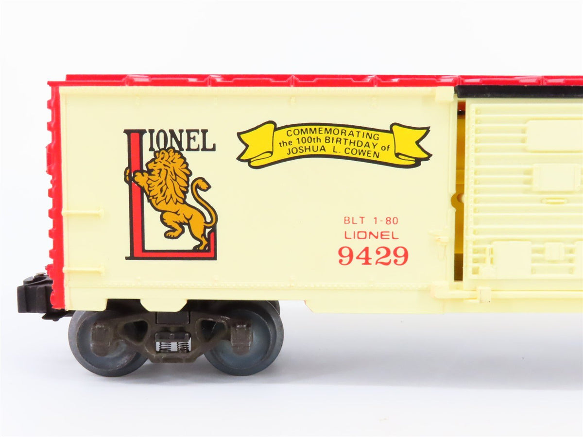 O Gauge 3-Rail Lionel #6-9429 Joshua Lionel Cowen Box Car &quot;The Early Years&quot;