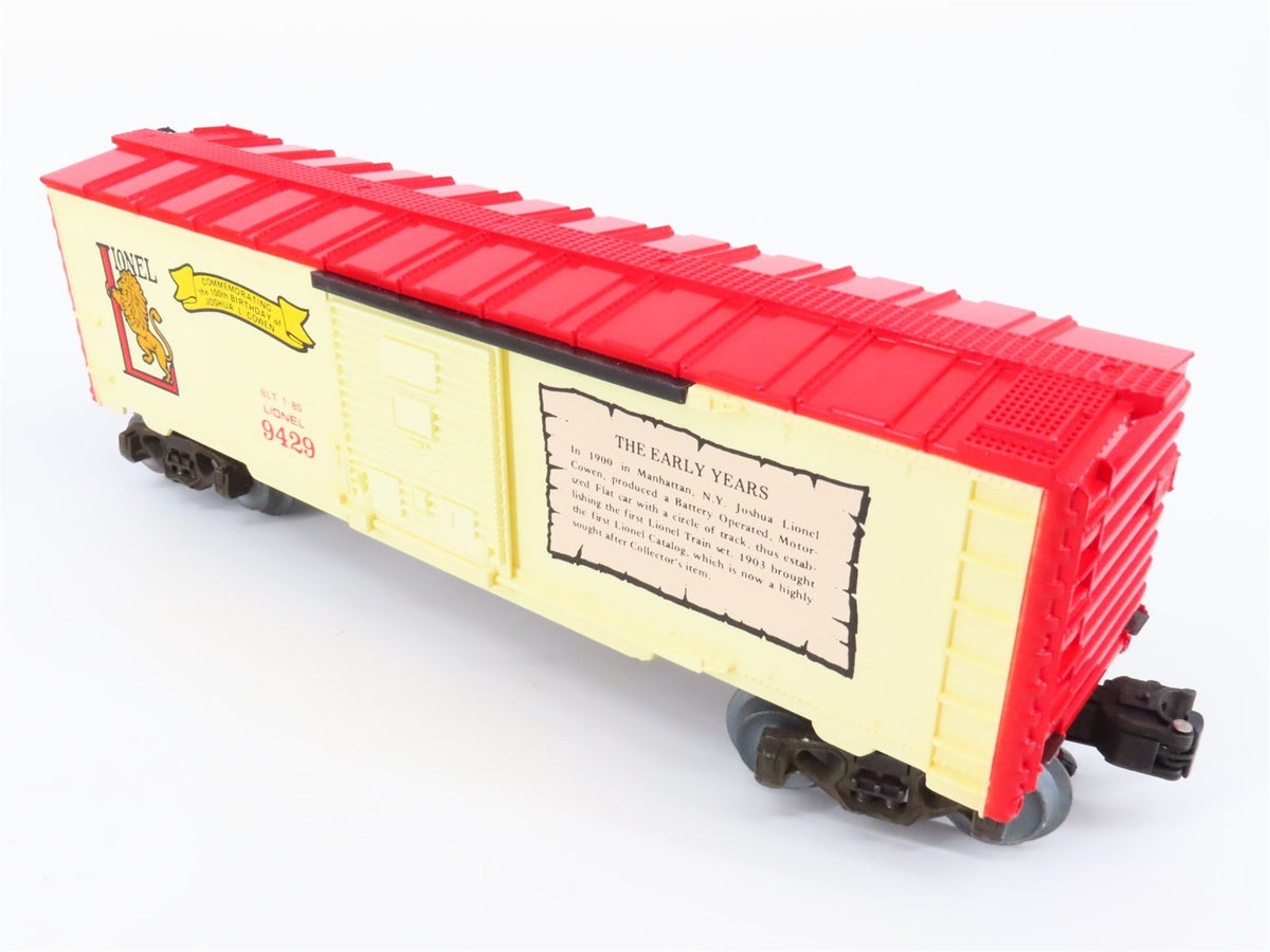 O Gauge 3-Rail Lionel #6-9429 Joshua Lionel Cowen Box Car &quot;The Early Years&quot;