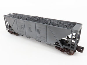 O Gauge 3-Rail Lionel 6-19328 N&W Norfolk & Western 4-Bay Hopper 6446-4 w/ Load