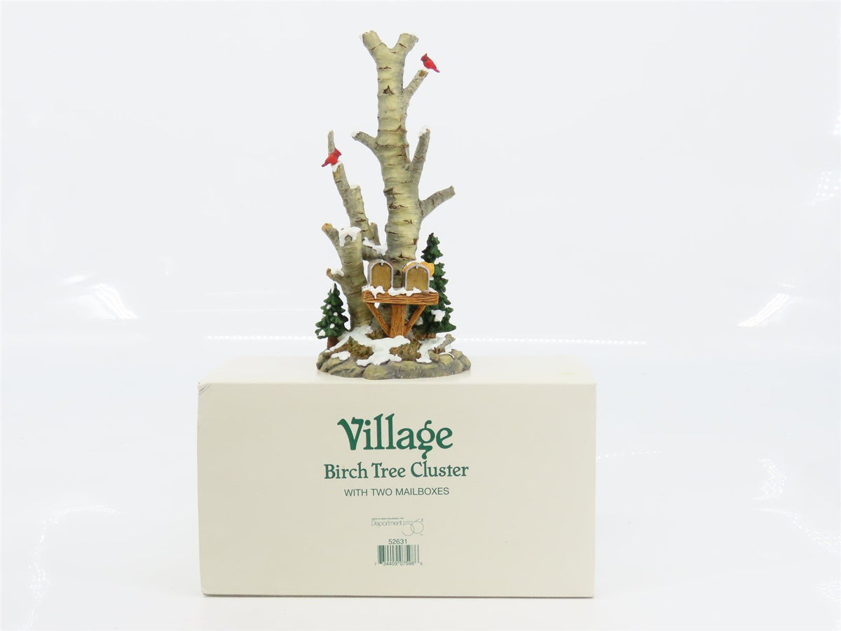 Department 56 Village #52631 &quot;Birch Tree Cluster w/ Two Mailboxes&quot; Scene