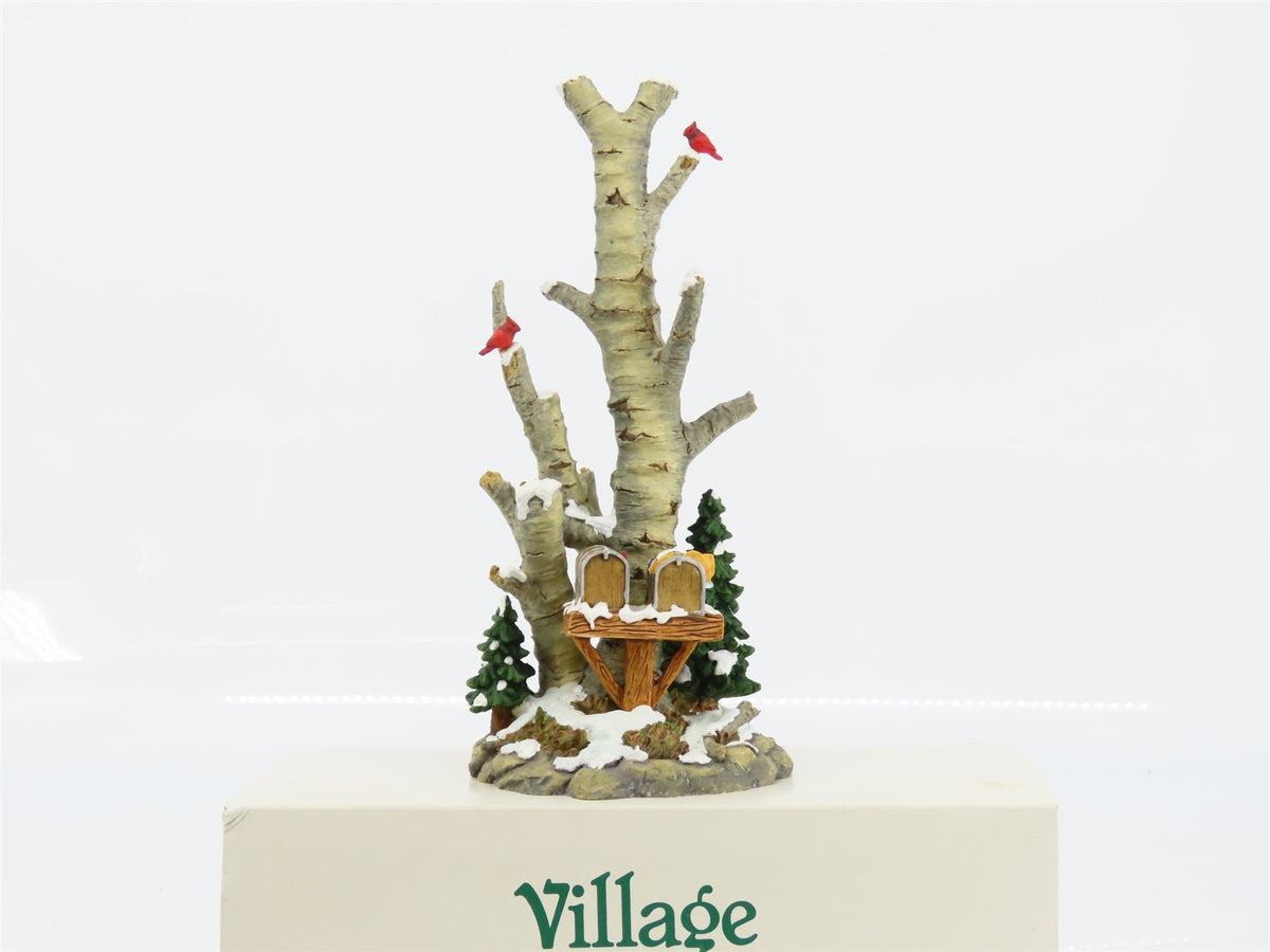 Department 56 Village #52631 &quot;Birch Tree Cluster w/ Two Mailboxes&quot; Scene