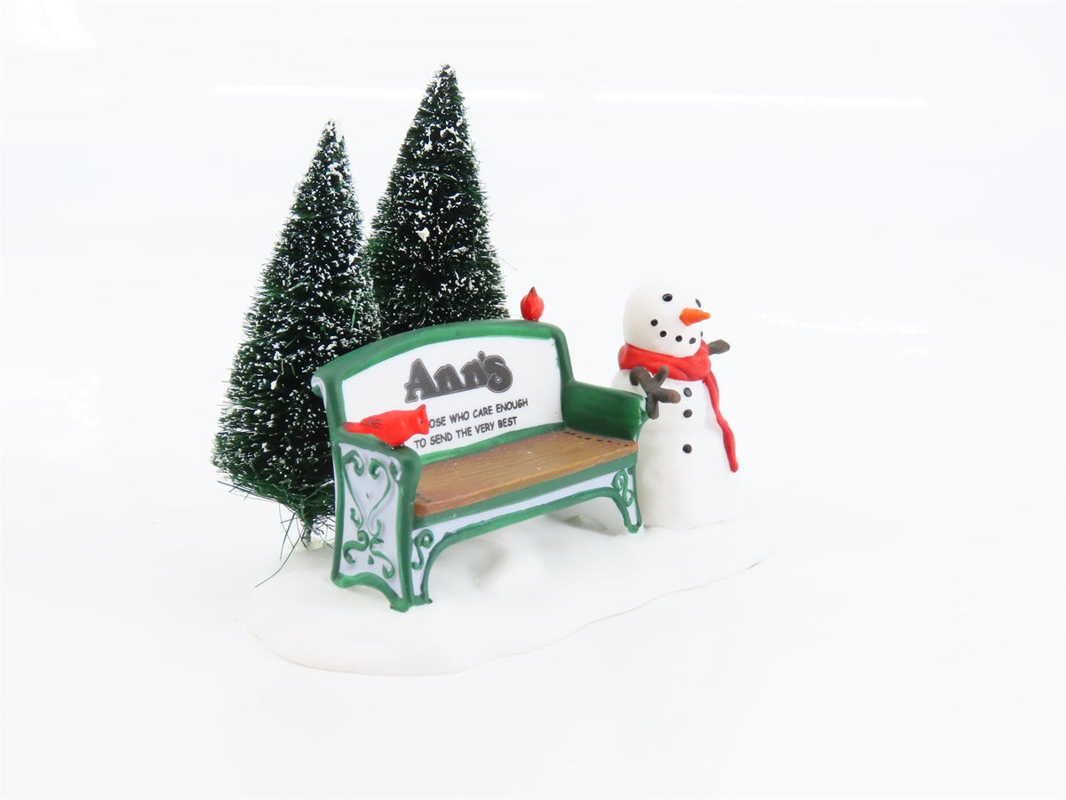 Department 56 Village #2332 &quot;Ann&#39;s - Our Own Village Park Bench&quot; Scene