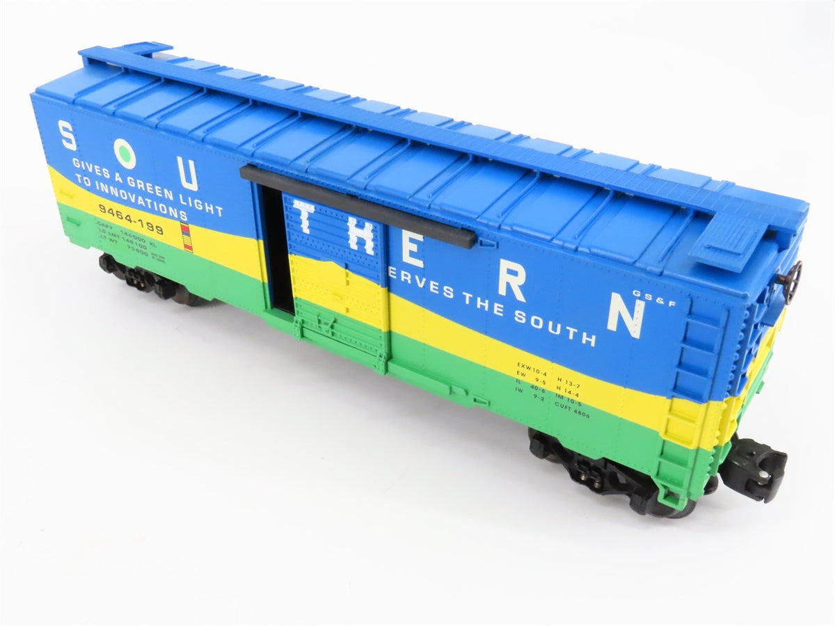 O Gauge 3-Rail Lionel #6-29257 SOU Southern Green Light &quot;Wave&quot; Box Car #9464-199