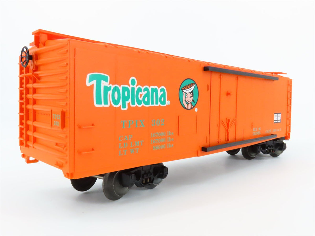 O Gauge 3-Rail Lionel #6-17309 TPIX Tropicana Steel Reefer #302