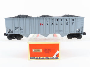 O Gauge 3-Rail Lionel #6-17113 TLDX Lehigh Valley 3-Bay Hopper w/ Coal Load