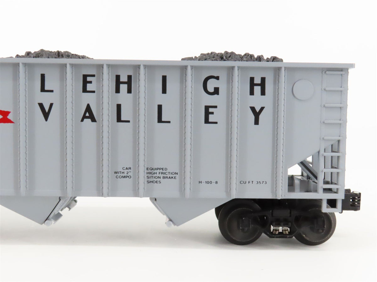 O Gauge 3-Rail Lionel #6-17113 TLDX Lehigh Valley 3-Bay Hopper w/ Coal Load