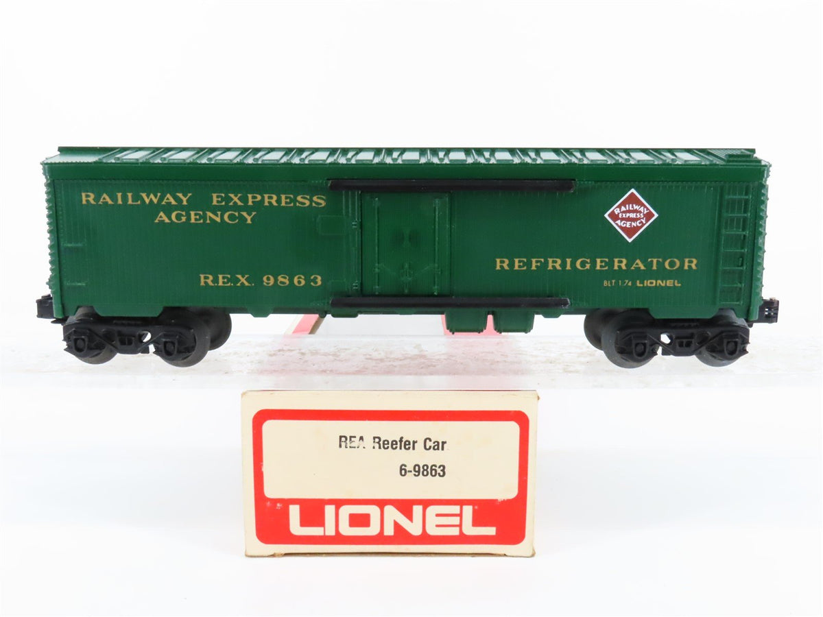 O Gauge 3-Rail Lionel #6-9863 REX REA Railway Express Agency Reefer #9863