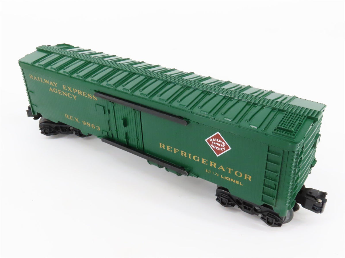 O Gauge 3-Rail Lionel #6-9863 REX REA Railway Express Agency Reefer #9863