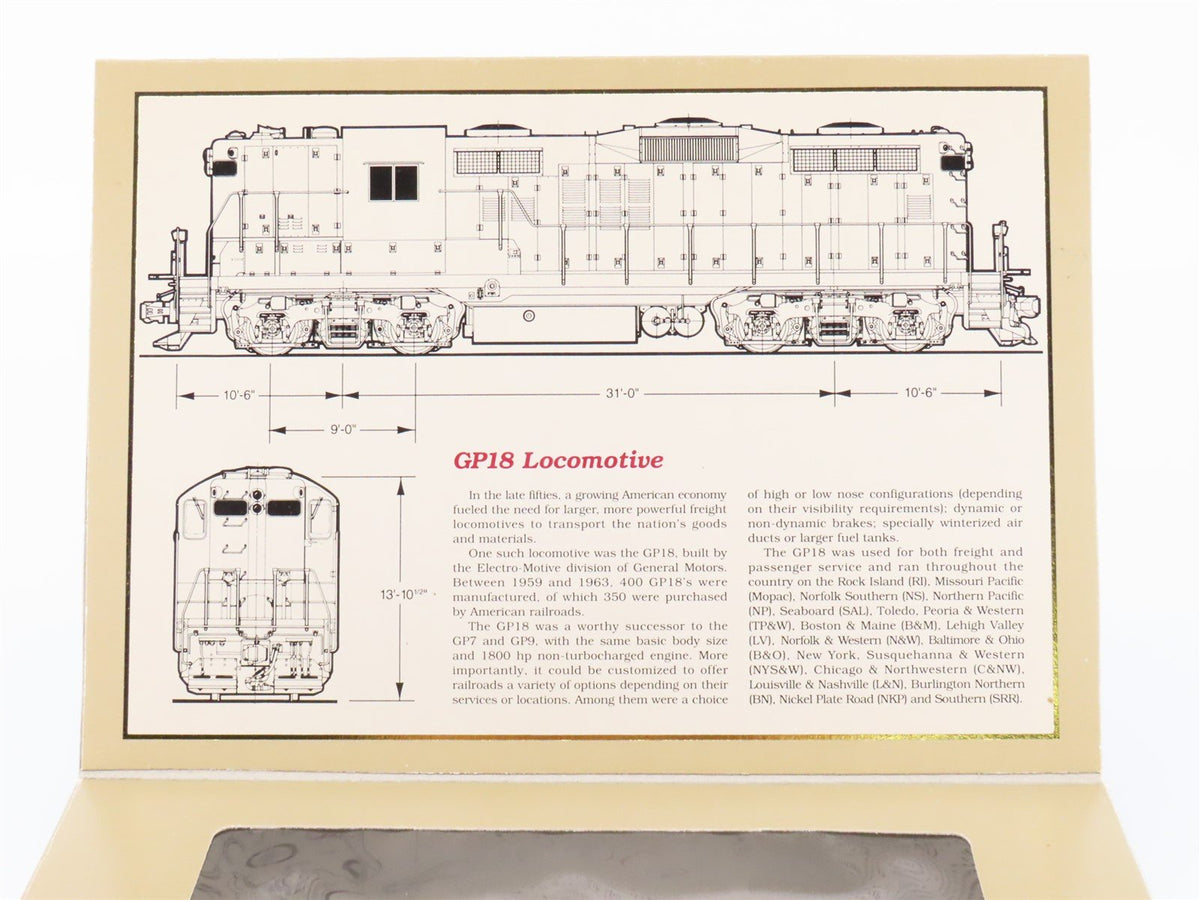 HO Scale Proto 2000 8142 SOU / CofG Southern EMD GP18 Diesel #177R - BAD GEARS