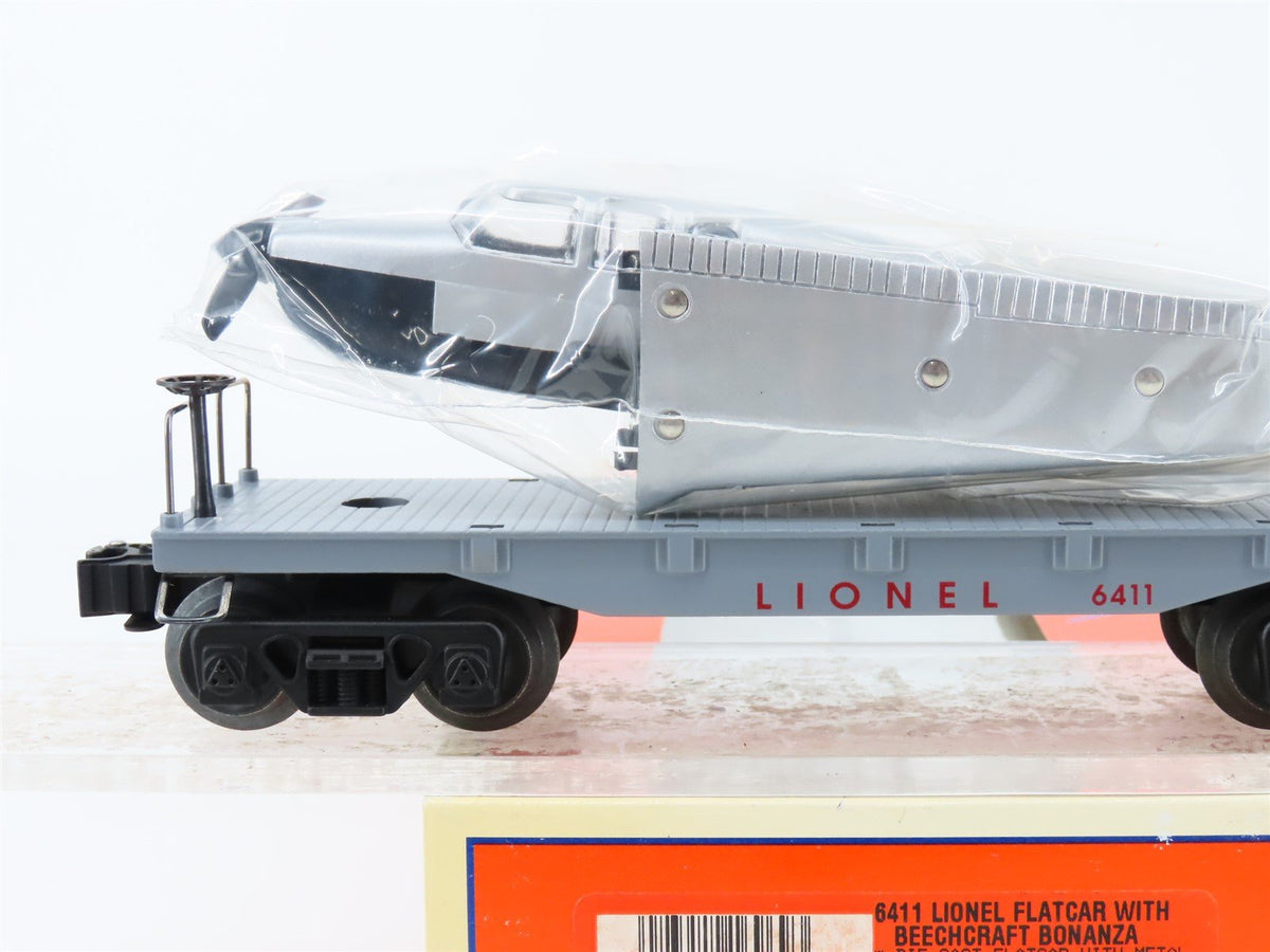 O Gauge 3-Rail Lionel #6-16969 Lionel Flat Car #6411 w/ Beechcraft Bonanza