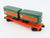 O Gauge 3-Rail Lionel #6-9282 GN Great Northern Flat Car w/ Trailers