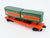 O Gauge 3-Rail Lionel #6-9282 GN Great Northern Flat Car w/ Trailers