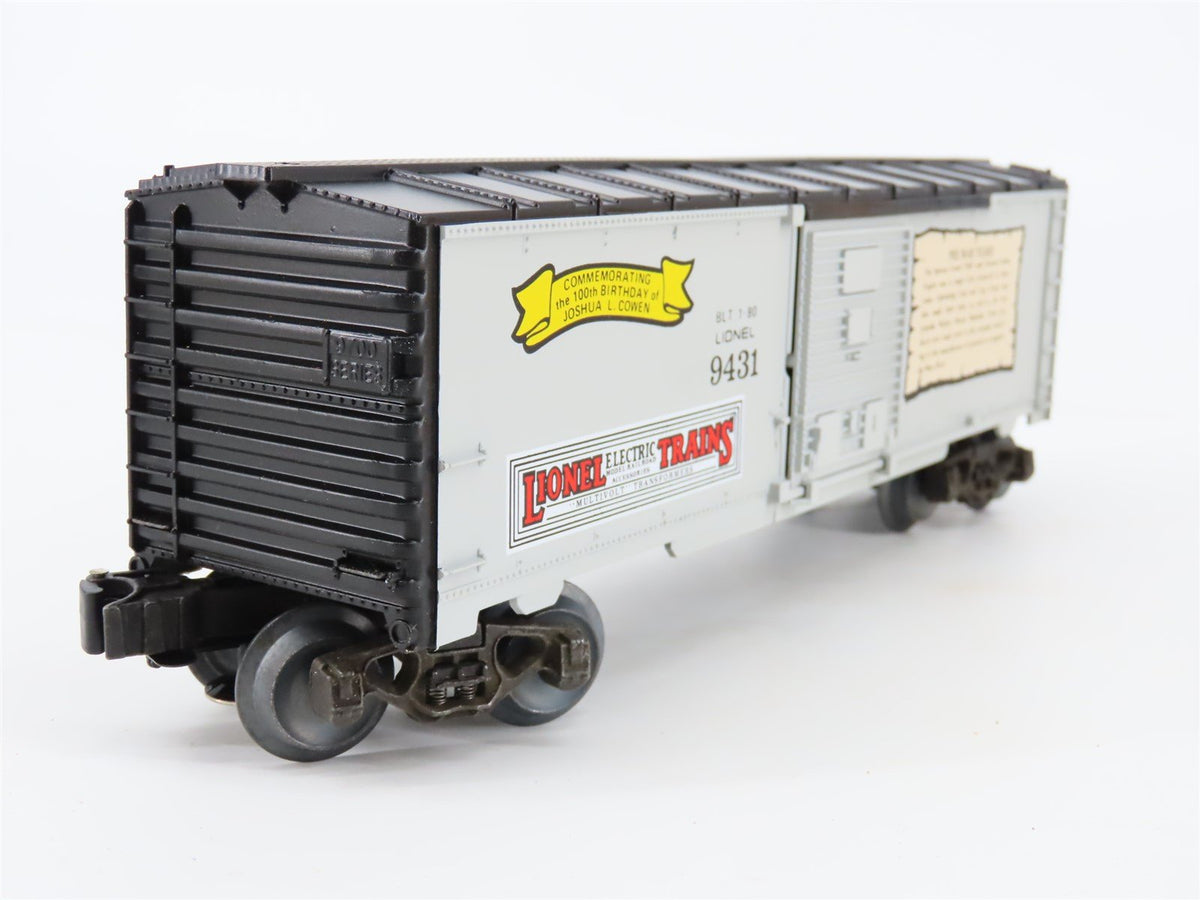 O Gauge 3-Rail Lionel #6-9431 Joshua Lionel Cowen Box Car - The Pre War Years