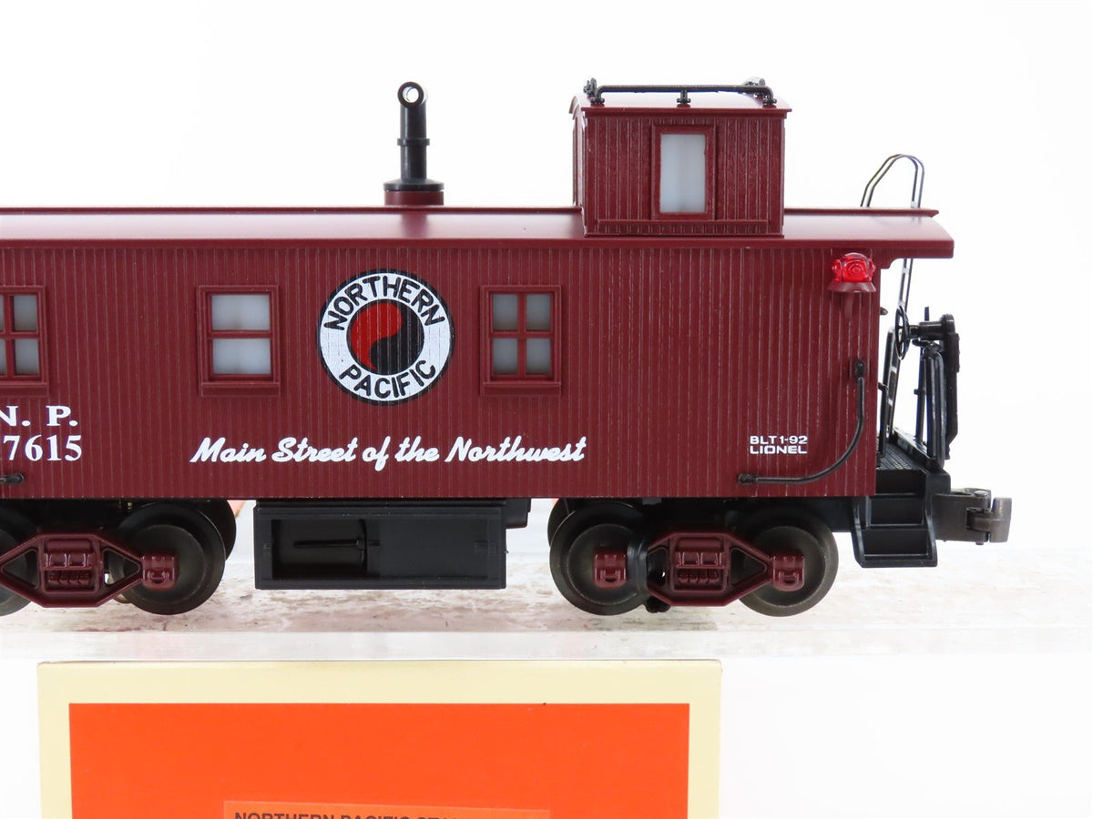 O Gauge 3-Rail Lionel #6-17615 NP Northern Pacific Caboose w/ Smoke &amp; Light