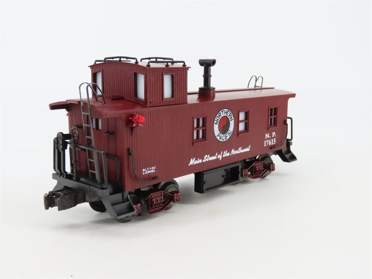 O Gauge 3-Rail Lionel #6-17615 NP Northern Pacific Caboose w/ Smoke &amp; Light