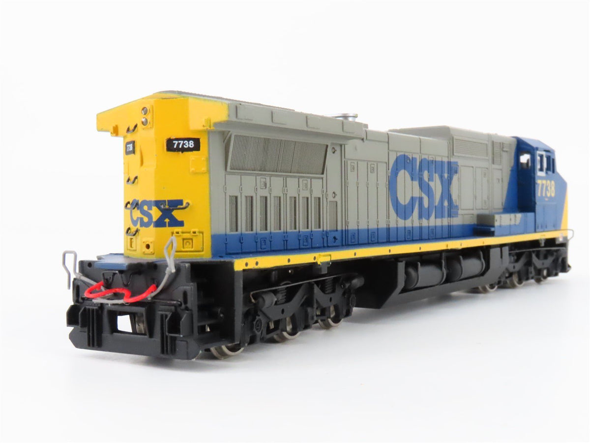 HO Scale Bachmann Spectrum 86013 CSX Dash 8-40CW Wide Cab Diesel #7738