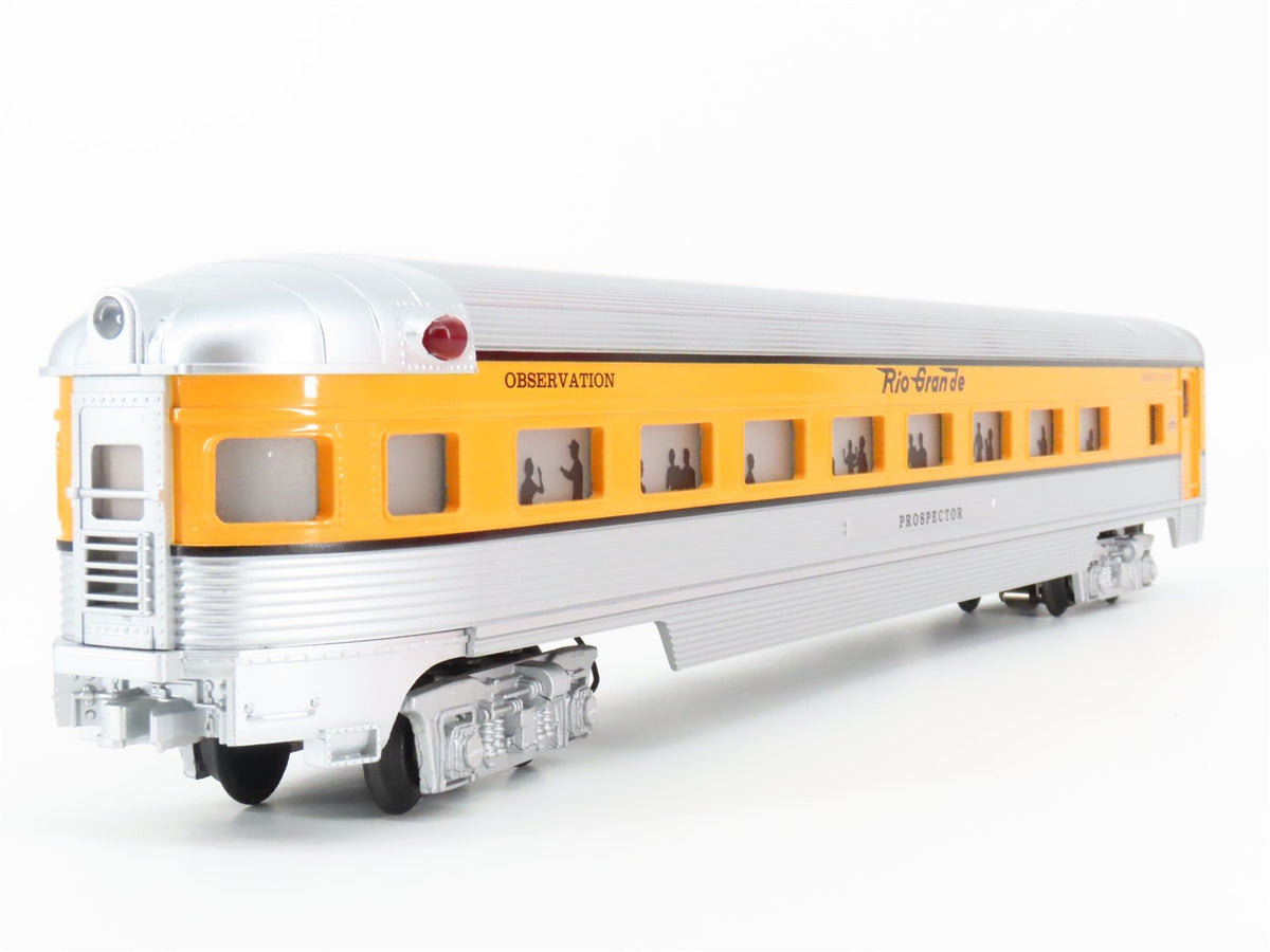 O Gauge 3-Rail Williams D&amp;RGW Rio Grande Observation Passenger Car &quot;Prospector&quot;