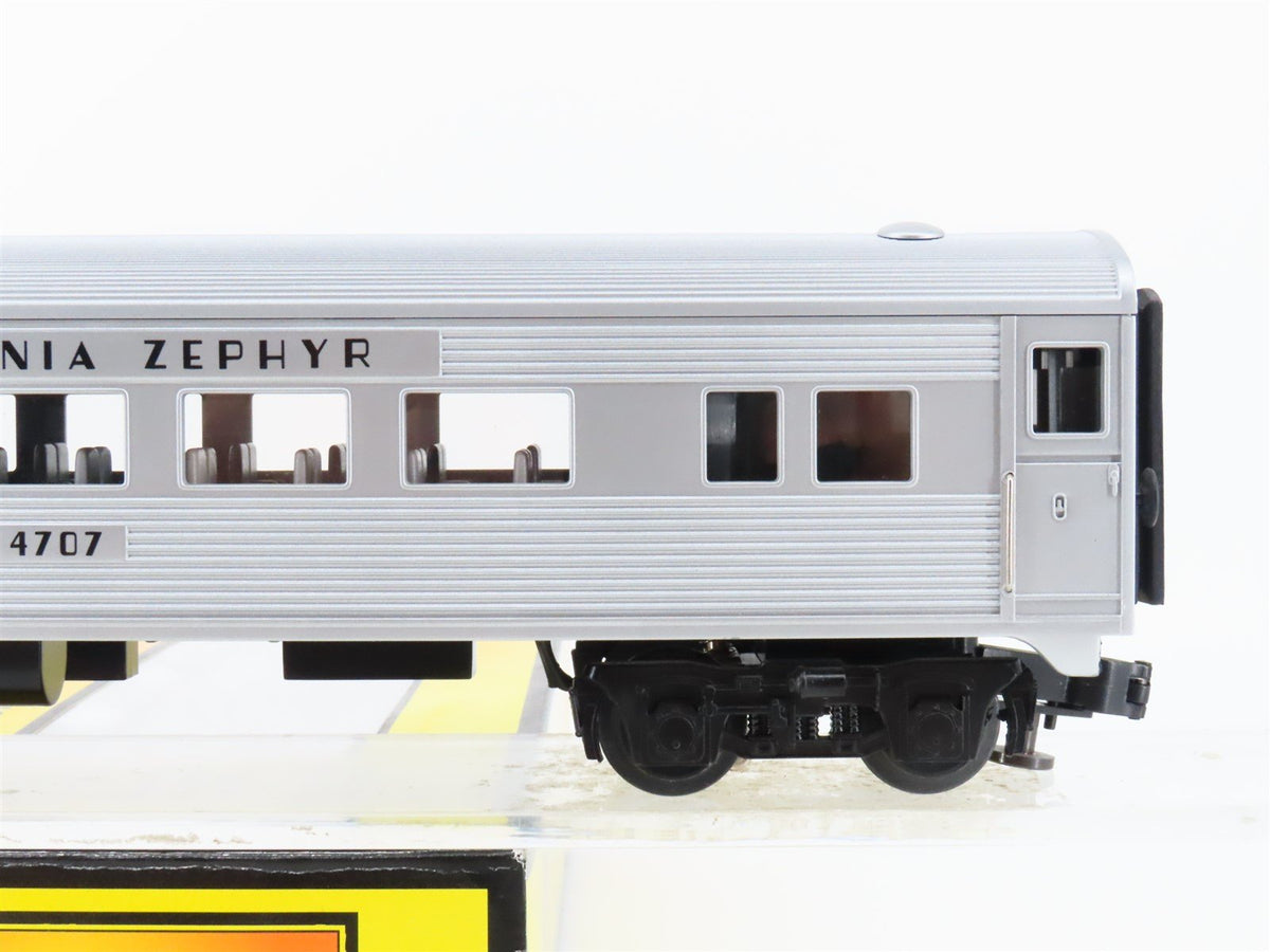 O Gauge 3-Rail MTH Rail King RK-6051 California Zephyr Passenger Car #4707