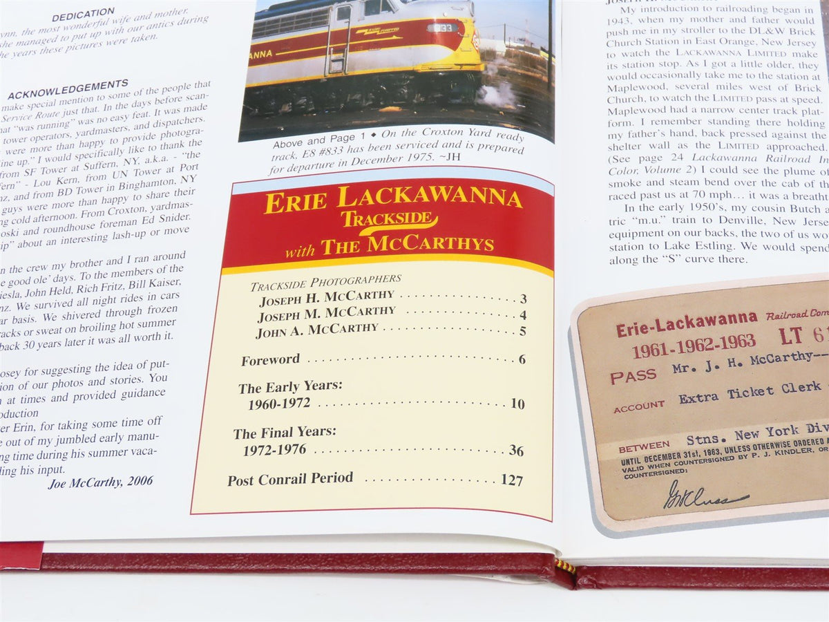 Morning Sun Books: Erie Lackawanna Trackside with The McCarthys ©2006 HC Book