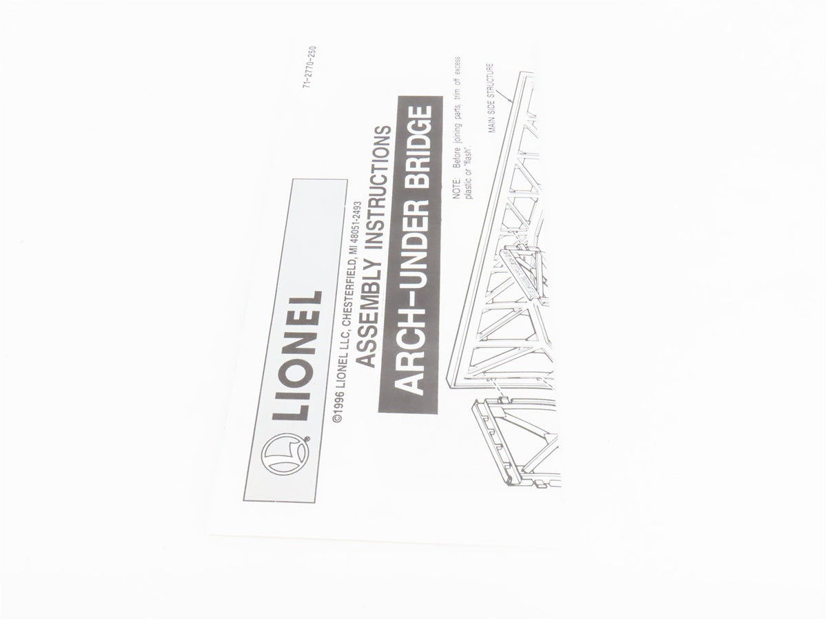 O 1/48 Scale Lionel 6-12770 Arch-Under Bridge 332 Kit