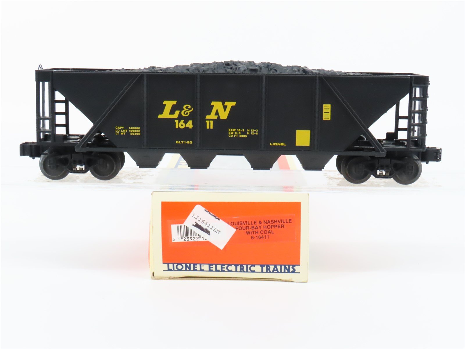 O Gauge 3-Rail Lionel 6-16411 L&N Louisville & Nashville 4-Bay Hopper #16411