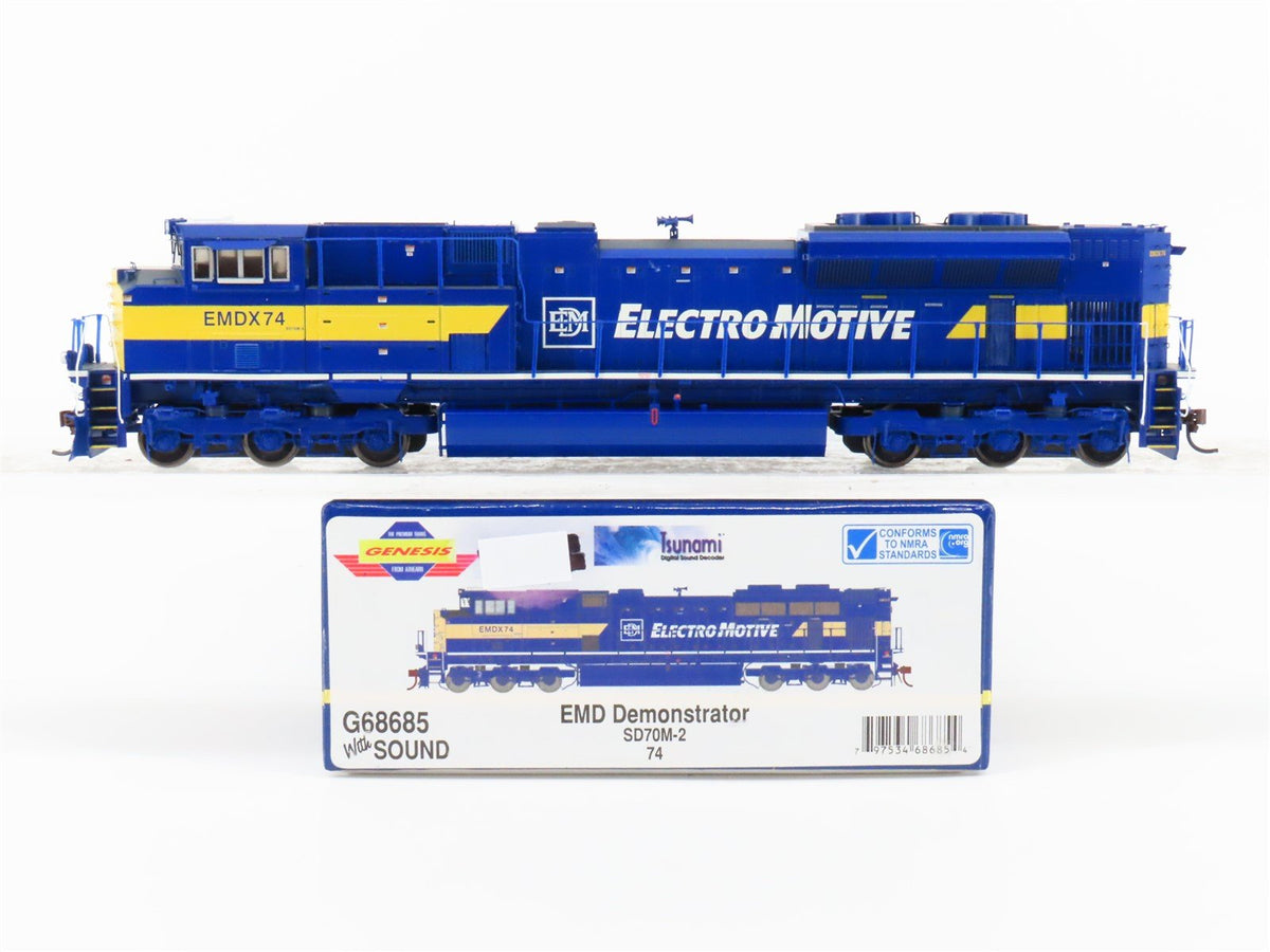 HO Athearn Genesis G68685 EMD SD70M-2 Demonstrator Diesel #EMDX74 w/ DCC &amp; Sound