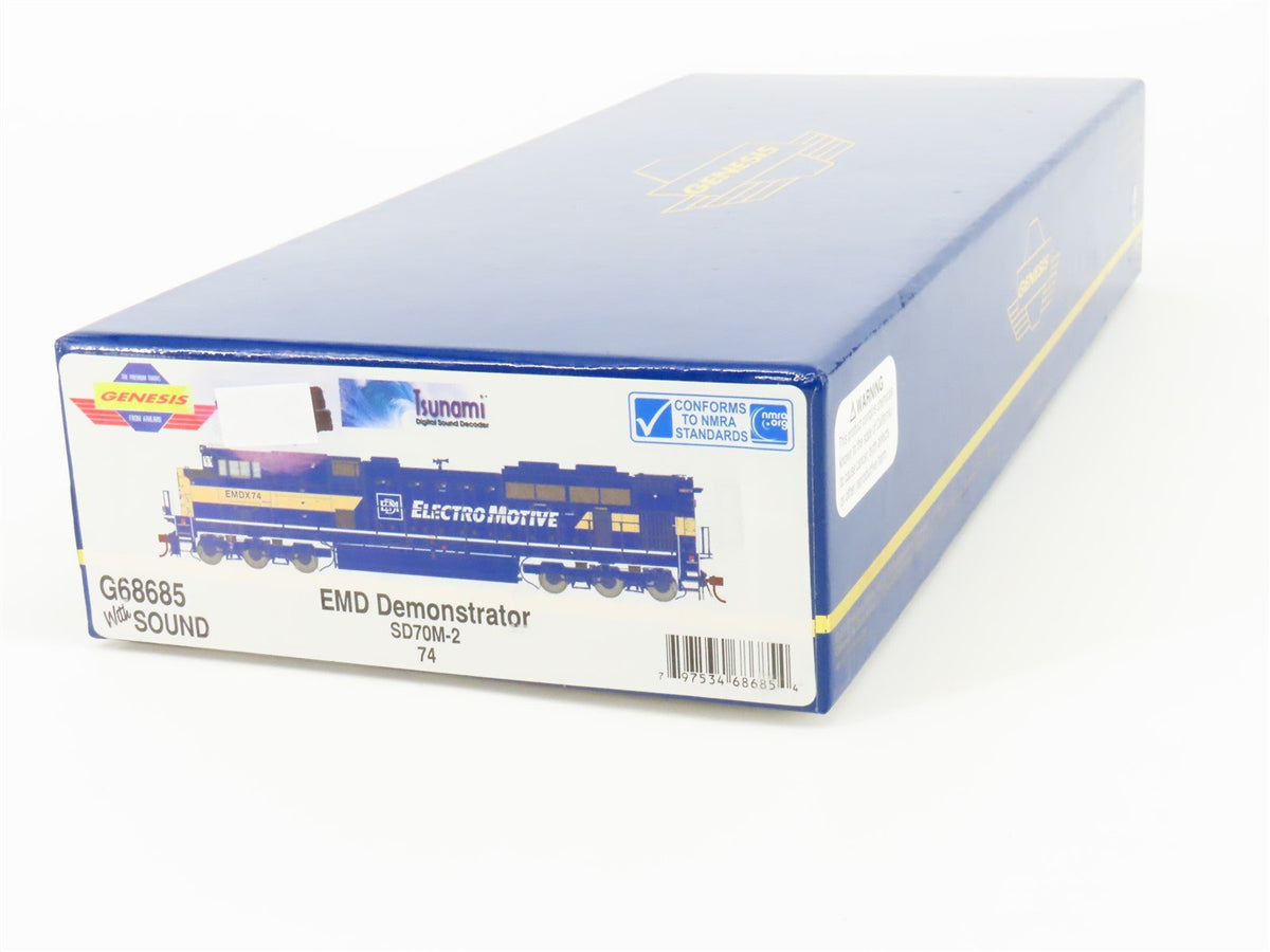 HO Athearn Genesis G68685 EMD SD70M-2 Demonstrator Diesel #EMDX74 w/ DCC &amp; Sound