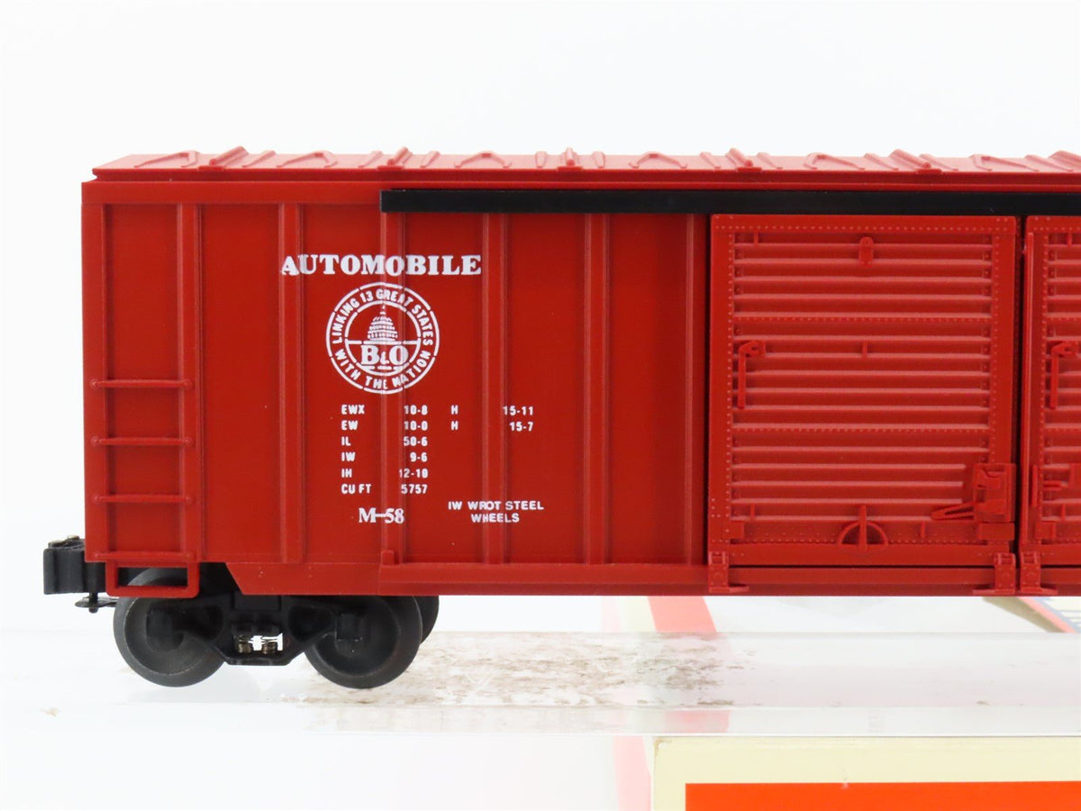 O Gauge 3-Rail Lionel 6-17209 B&amp;O Baltimore &amp; Ohio Double Door Box Car #296000