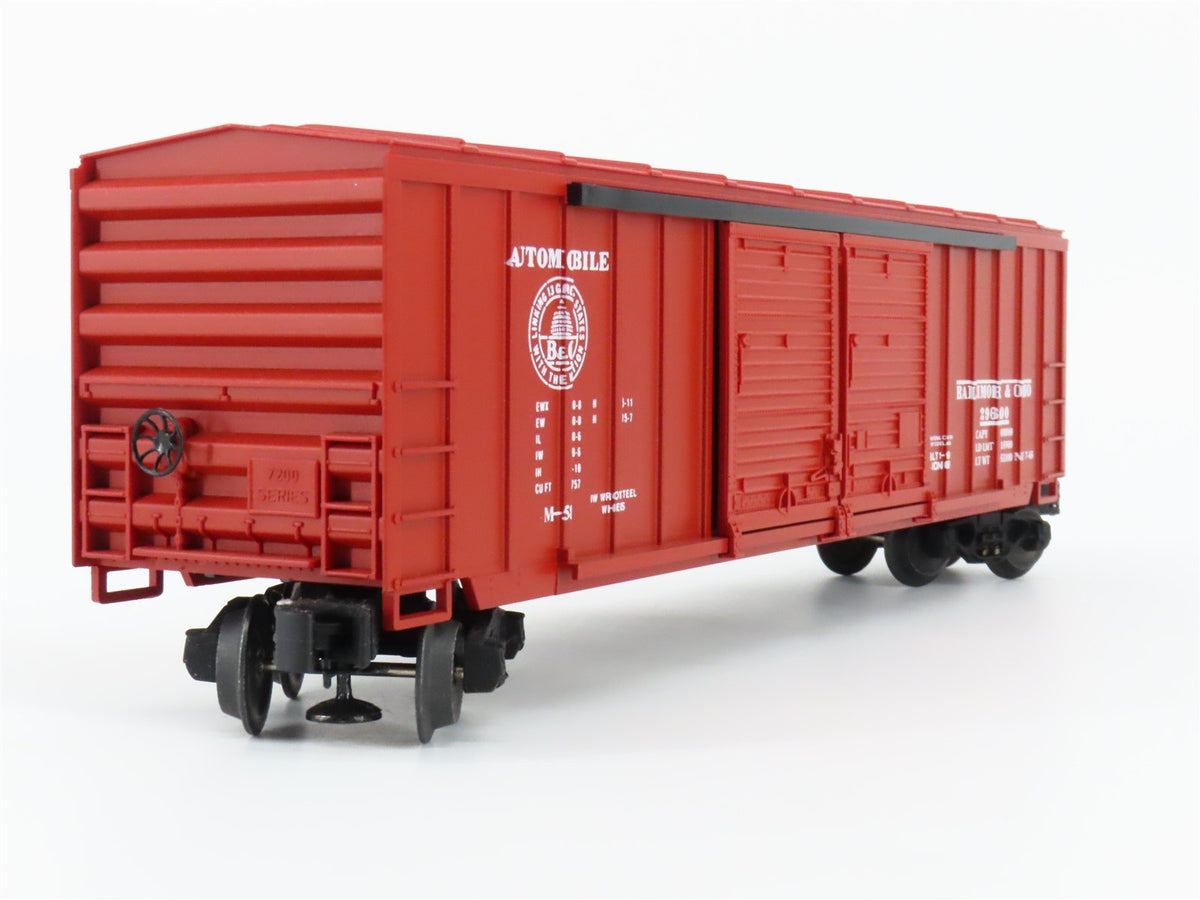 O Gauge 3-Rail Lionel 6-17209 B&amp;O Baltimore &amp; Ohio Double Door Box Car #296000