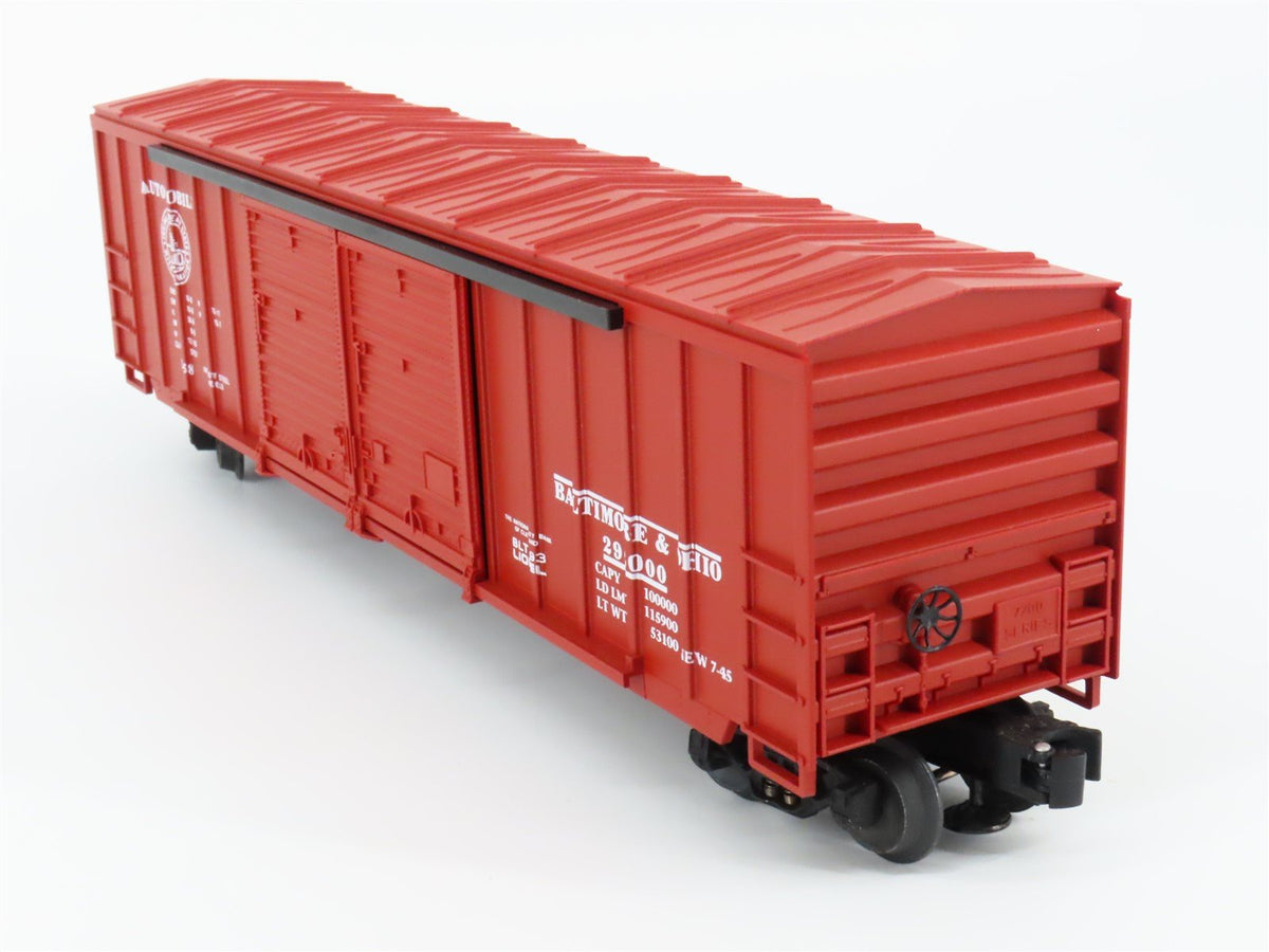 O Gauge 3-Rail Lionel 6-17209 B&amp;O Baltimore &amp; Ohio Double Door Box Car #296000