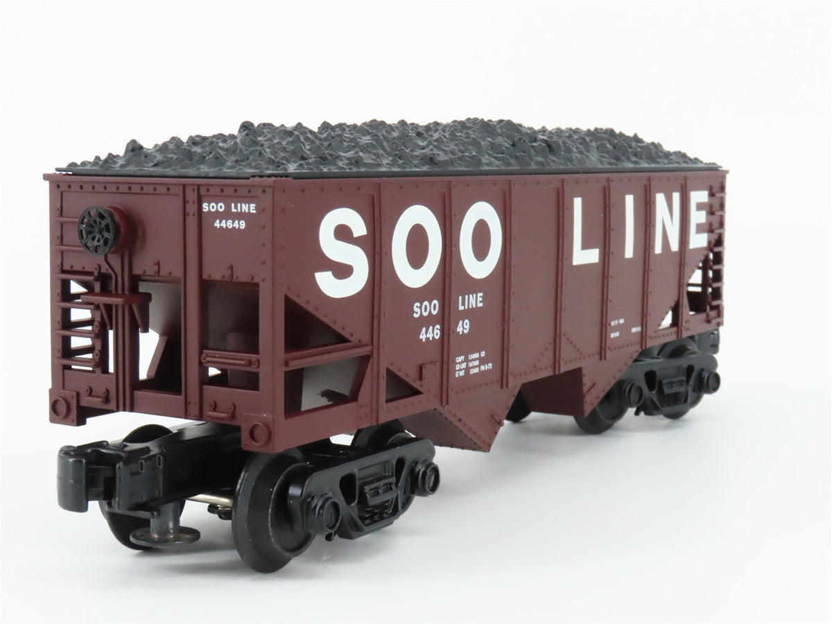 O Gauge 3-Rail Industrial Rail IDM 4006 SOO Line 2-Bay Hopper #44649 w/ Load